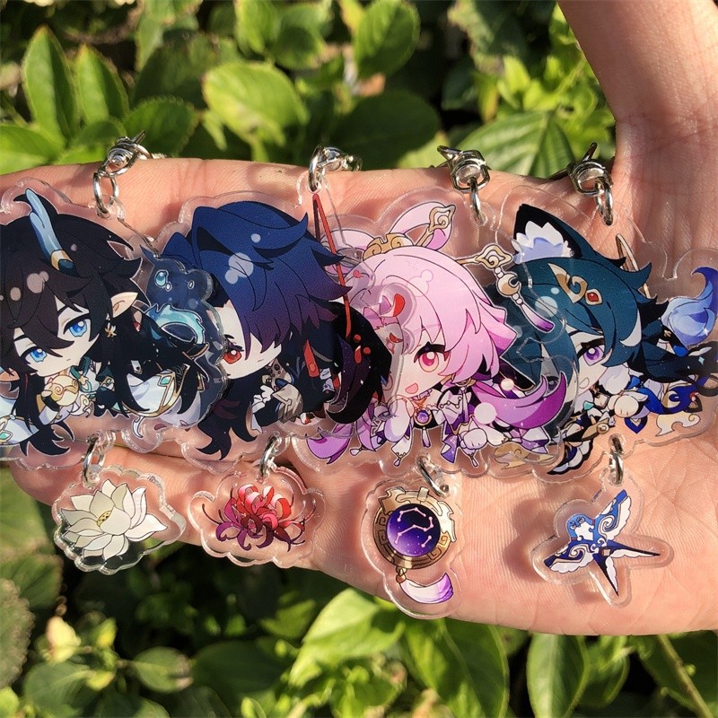 Honkai: Star Rail Imbibitor Lunae Sampo Koski Gepard Landau Cute Acrylic Pendant Keychain Keyring