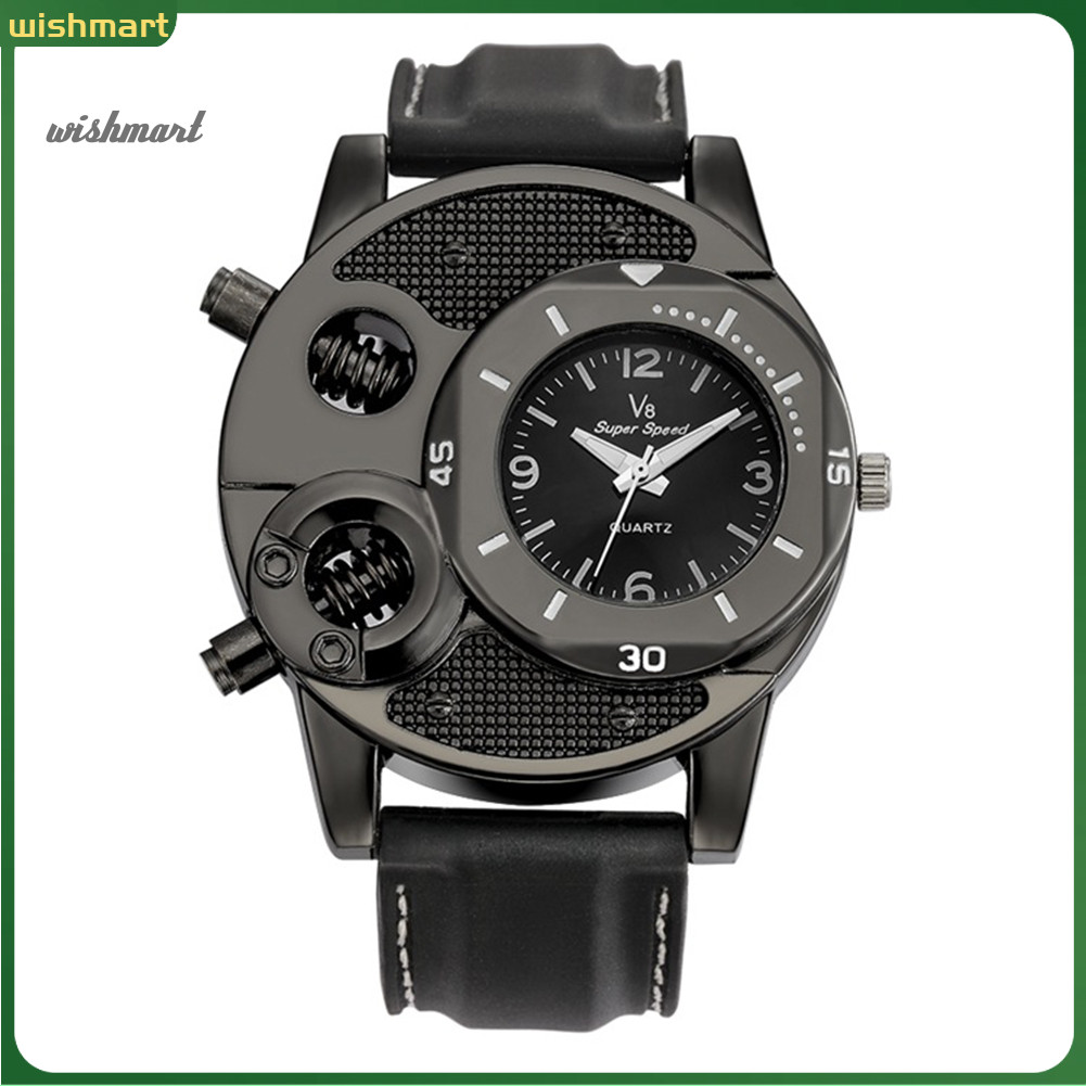 [Hàng Spot] Đồng hồ đeo tay thạch anh tương tự thể thao mặt tròn V8 Cool Men