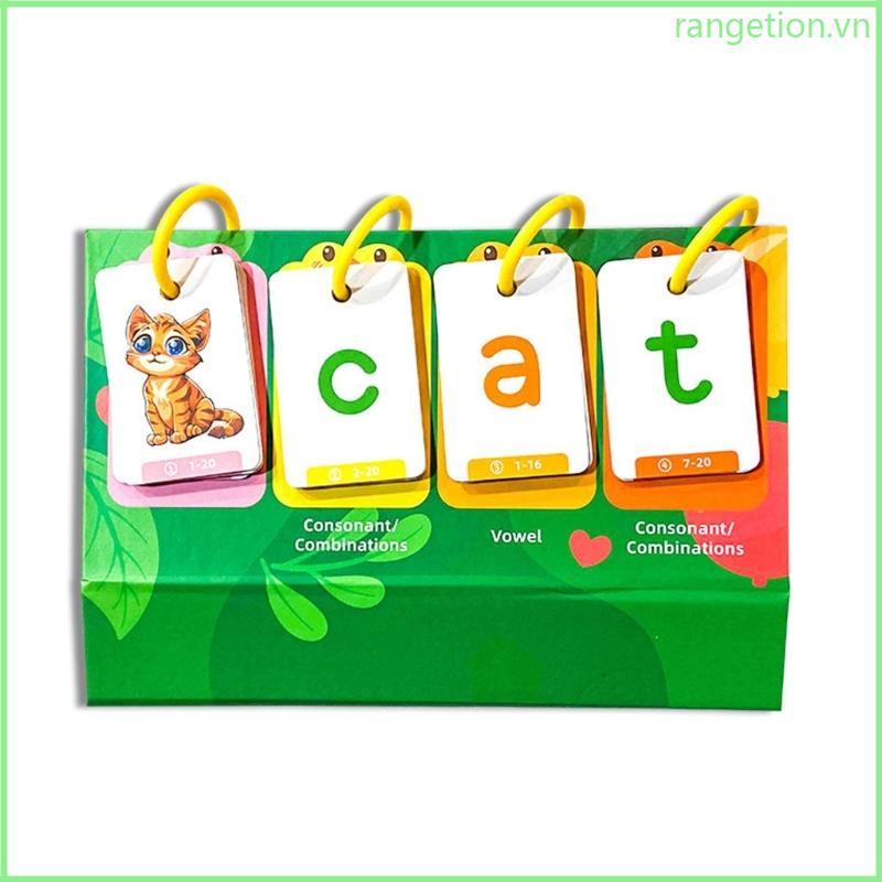 Biểu đồ lật RAN Phonics Trẻ em Học sớm Flashcards Hỗ trợ giảng dạy ngôn ngữ