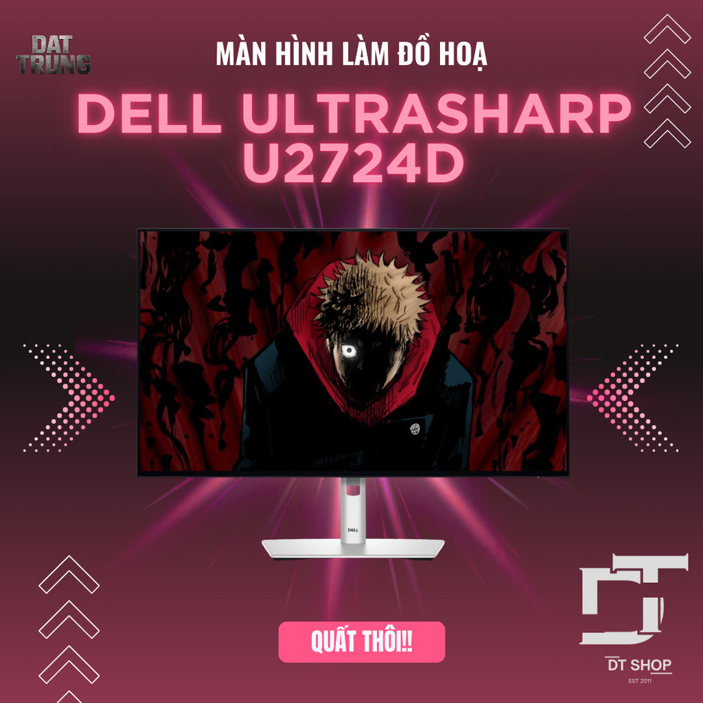 Màn Hình Dell UltraSharp U2724D 27 inch - Màn IPS 2K 120Hz 5ms Tối Ưu Cho Game Thủ