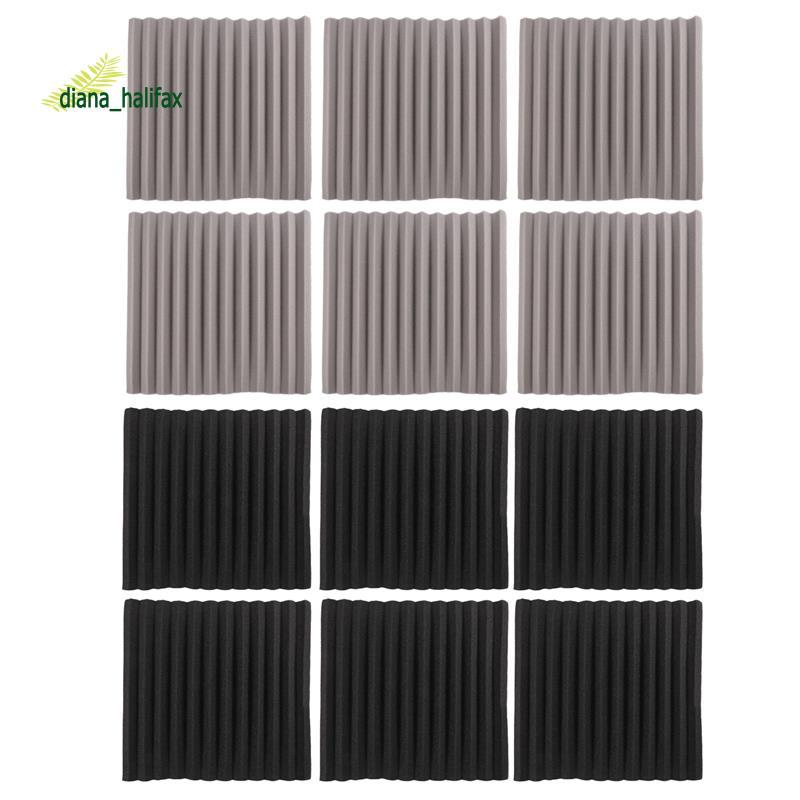 12 Chiếc Acoustic Foam Board, Studio Wedge Tile, Acoustic Foam Cách Âm Pyramid Studio Treatment Wall