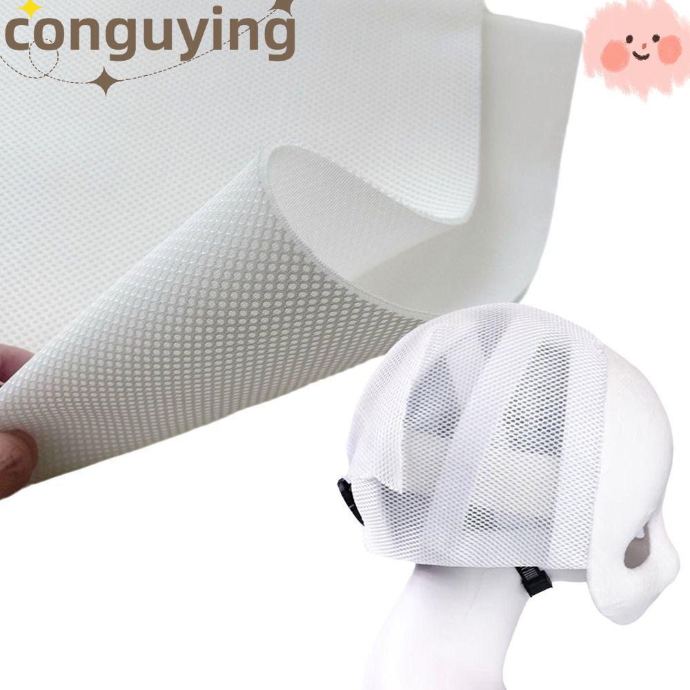 CONGUYING Kigurumi Lưới Vải, Vải lưới không khí thoáng khí chống va chạm rỗng, Màu trắng thời trang 