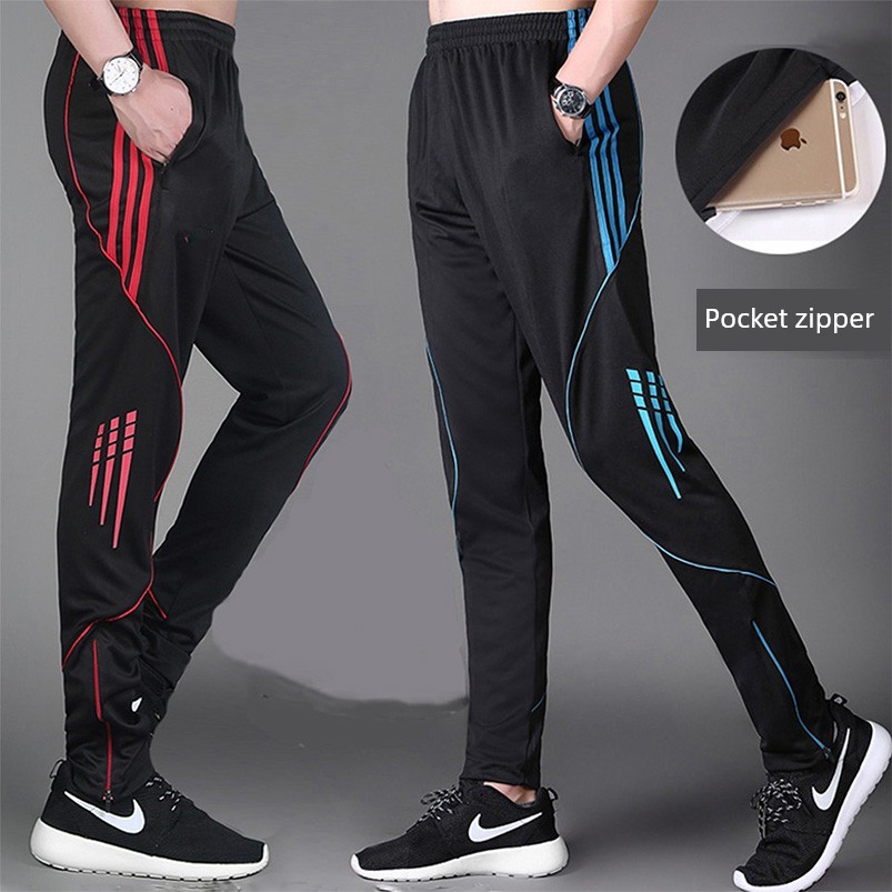 quần jogger quần jogger nam túi hộp Quần thể thao bóng đá nam mỏng khô nhanh cỡ lớn
