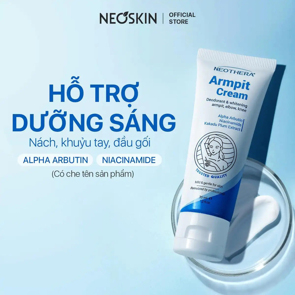 Kem ARMPIT giúp giảm vết thâm, kem NEOTHERA làm sáng da nách thâm, ống 35gr
