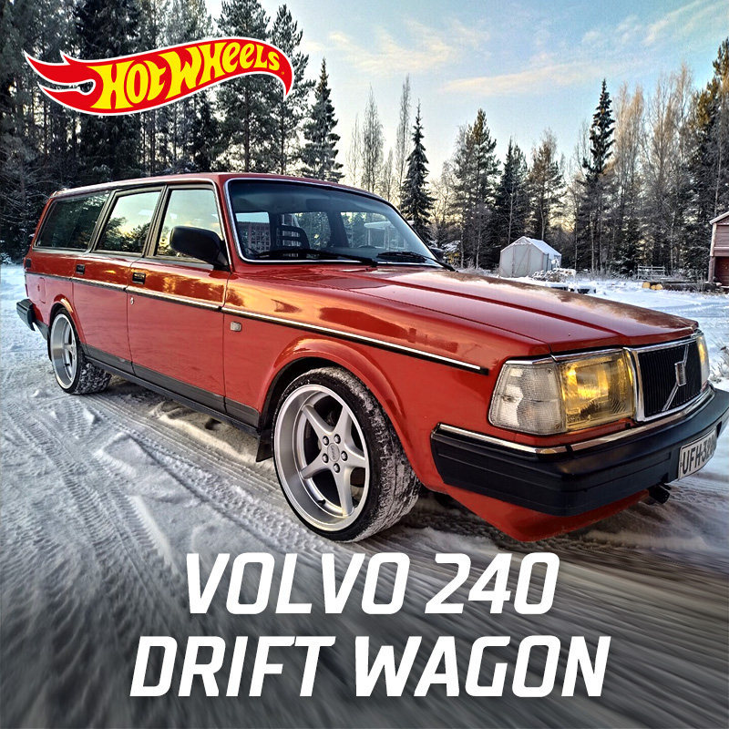 Mẫu xe hợp kim Volvo 240 Drift Phiên bản Trạm xe Volvo 240 Drift Wagon Model