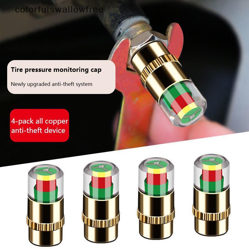 Colorfulswallowfree Car Tire Pressure Monitor Lốp 4 Chiếc Van Bên Ngoài Màn Hình Áp Suất Không Khí M