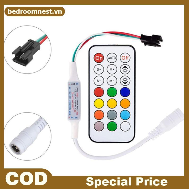 PHÒNG BEDROOM 1 Bộ Điều Khiển Từ Xa Không Dây RF DC5V / 12V / 24V Mini Bộ Điều Khiển LED 3PIN Cho Mà