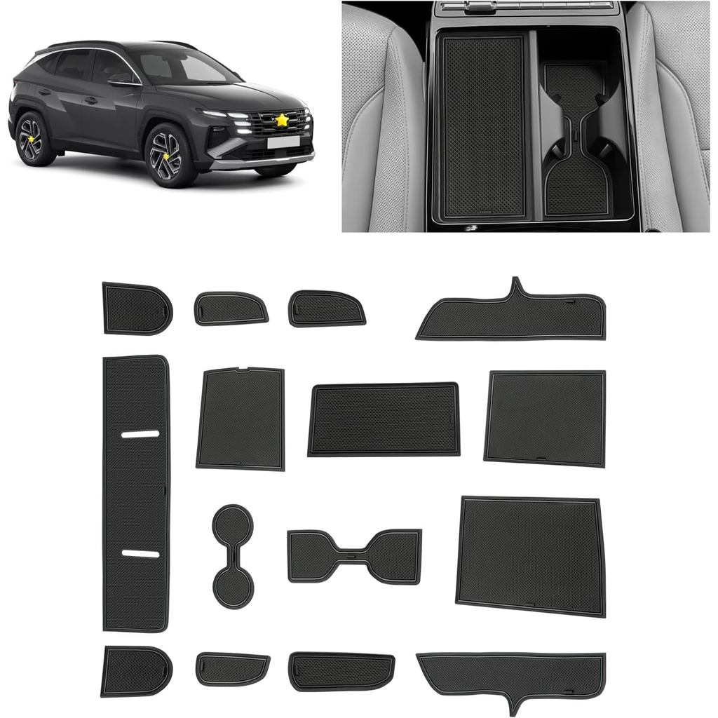 SKTU Khe Cắm Cửa Thảm Cho 2025 2026 Hyundai Tucson Phụ Kiện Cửa Rãnh Cổng Miếng Lót 15 Chiếc Phù Hợp