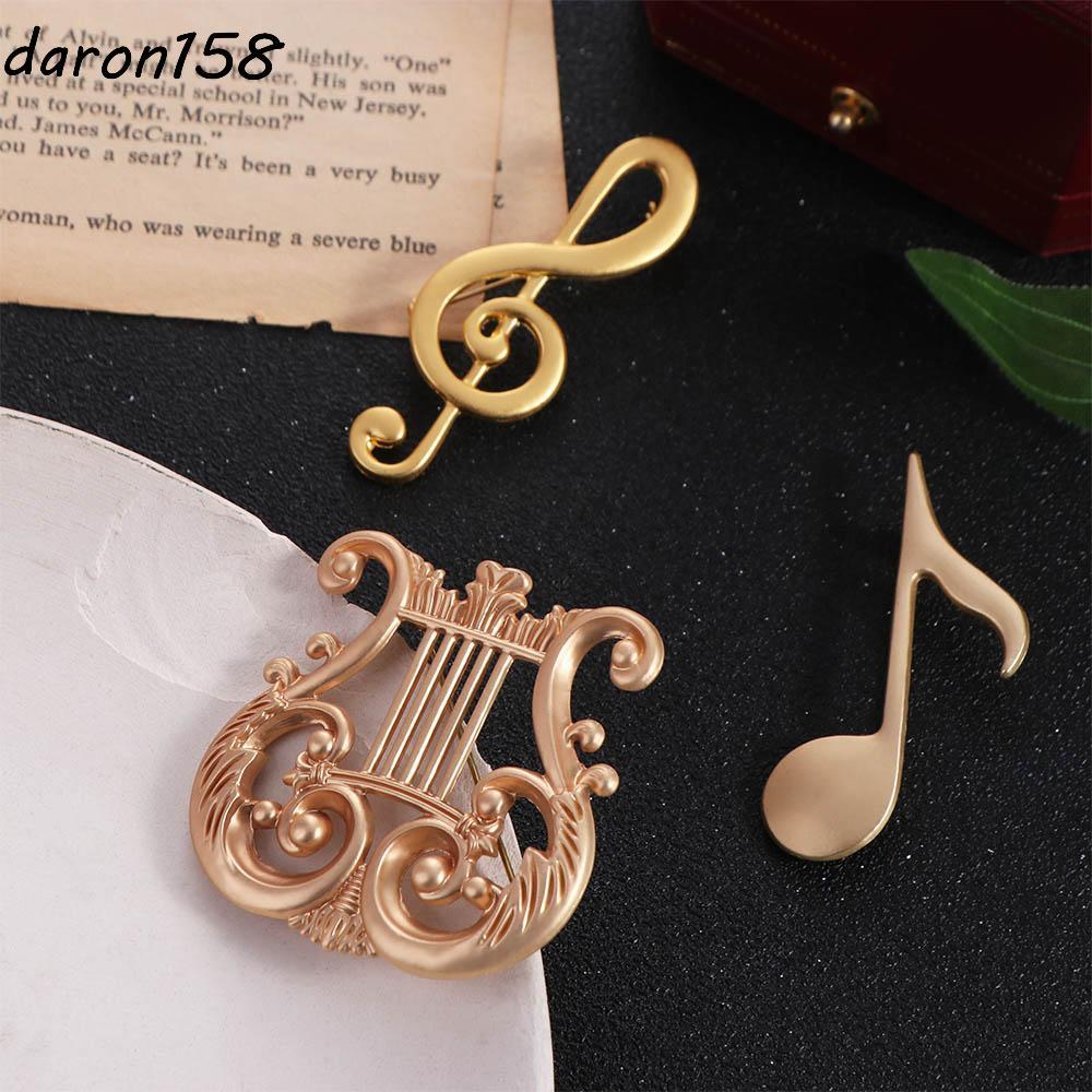 GREX Eighth Note Pin Hợp Kim, Trang Sức Retro Vintage, Quà Tặng