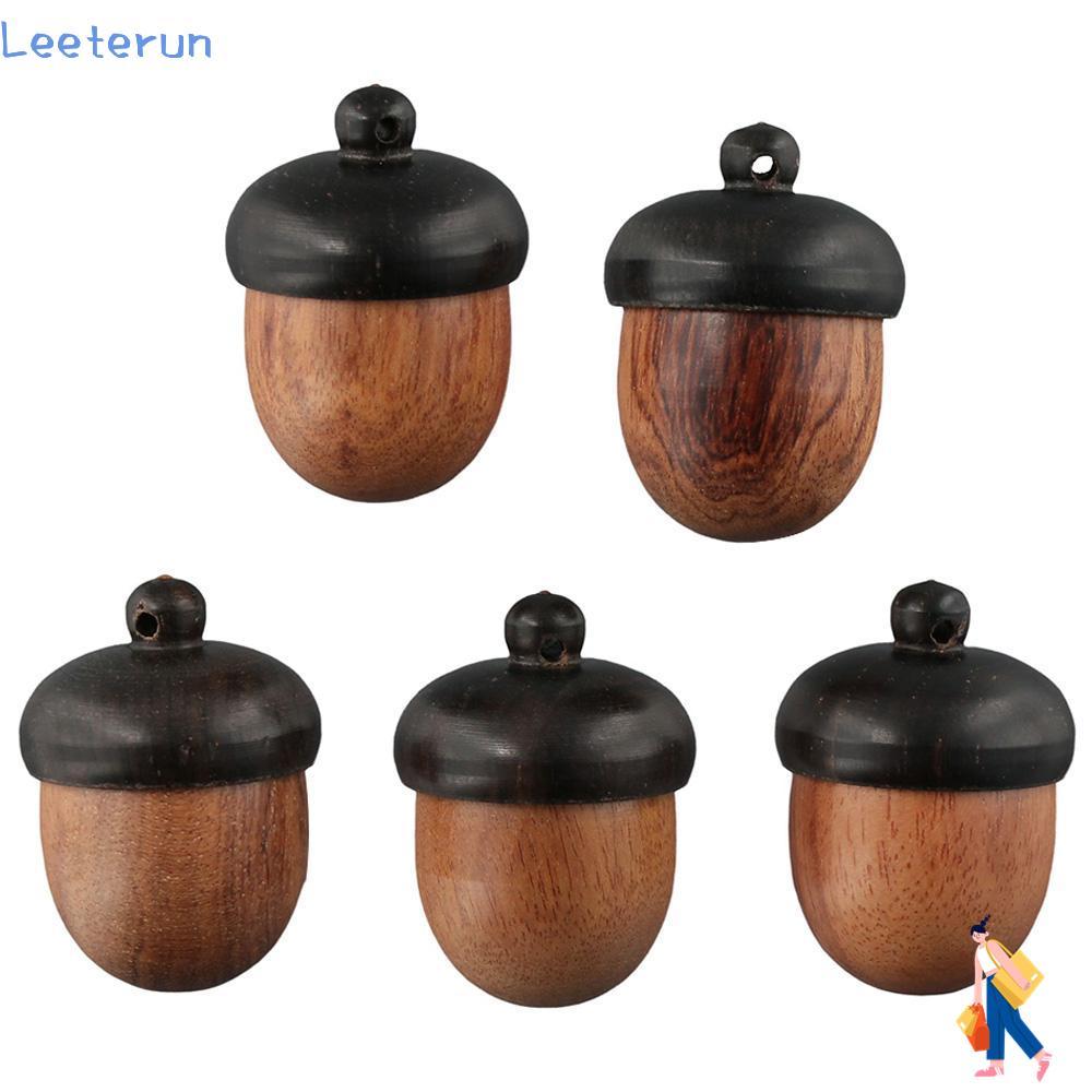 Lắc acorn bằng gỗdisconnectable, hộp hạt acorn màu nâu lạc đà, DIY làm mặt dây chuyền và vòng cổ
