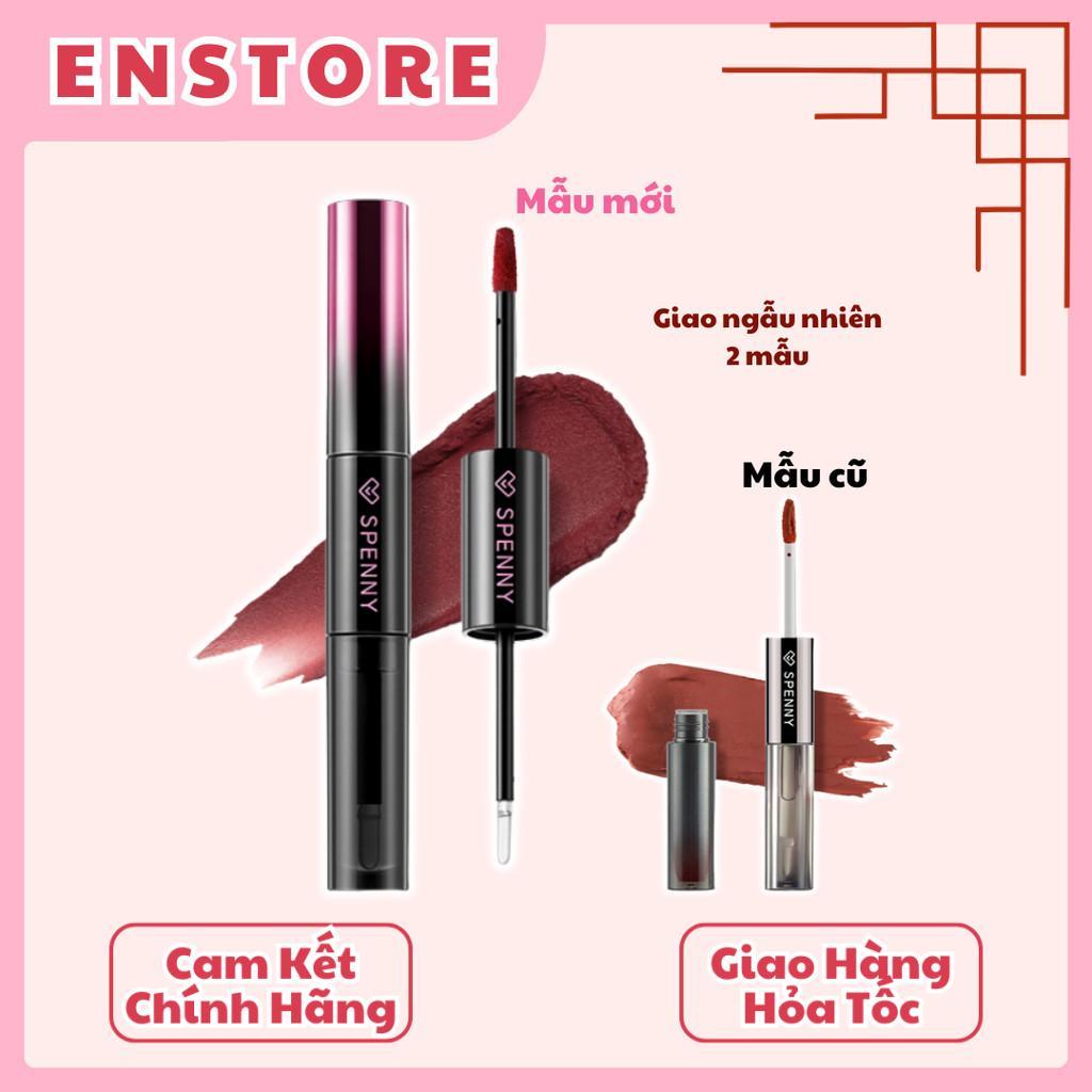 [SPENNY] Son kem 2 đầu Spenny Double End Lip Glaze Enstore