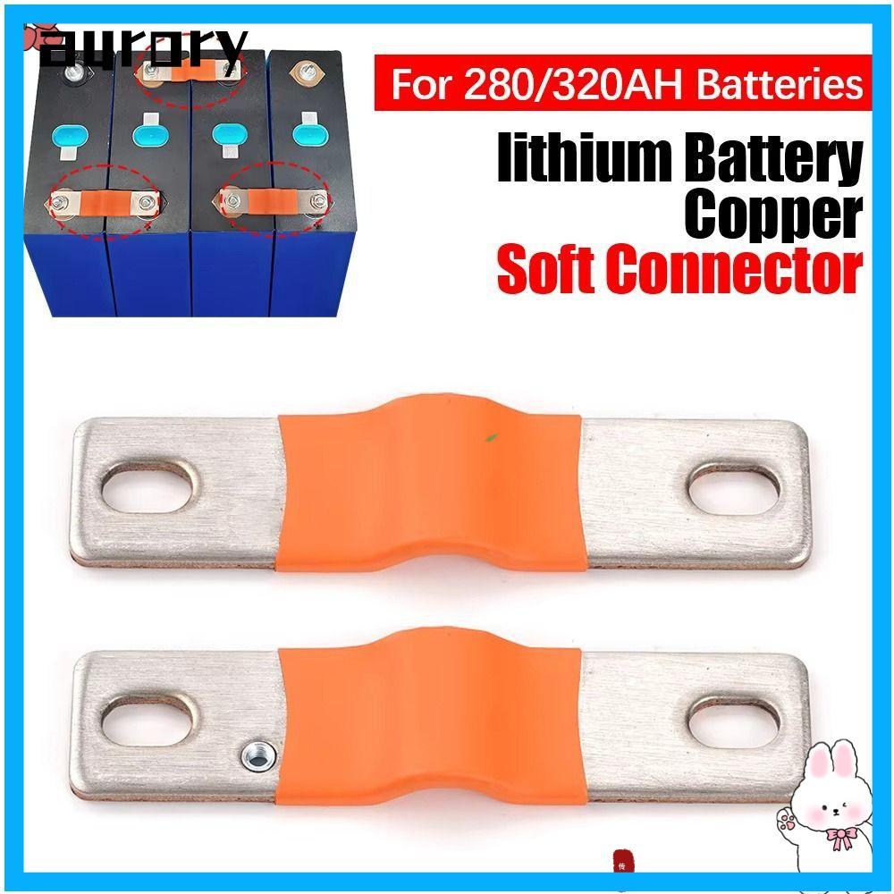 Đầu nối pin AURORY, Thanh nối linh hoạt 2mm 230Ah 280Ah, Thanh đồng M6