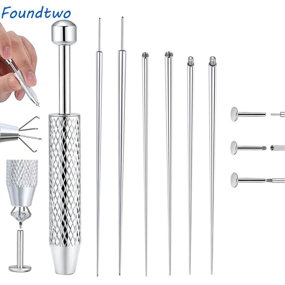 Đũi xỏ khuyên FOUNDTWO Piercing Taper Tool - Bộ dụng cụ bằng thép không gỉ cho piercings thẳng và co