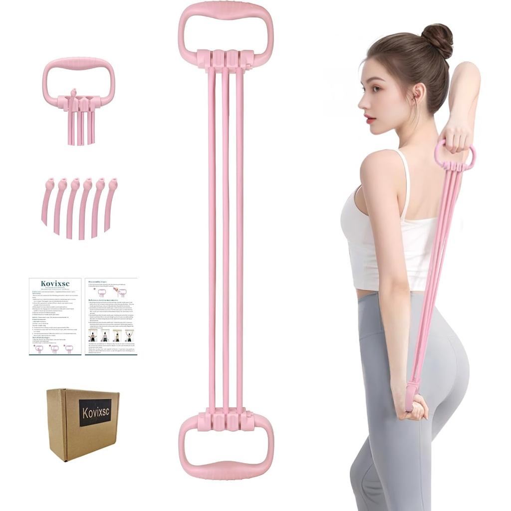 Dây kháng lực dành cho nữ, trọng lượng điều chỉnh 15-90LBS, có tay cầm - Tập thể dục lưng và cánh ta