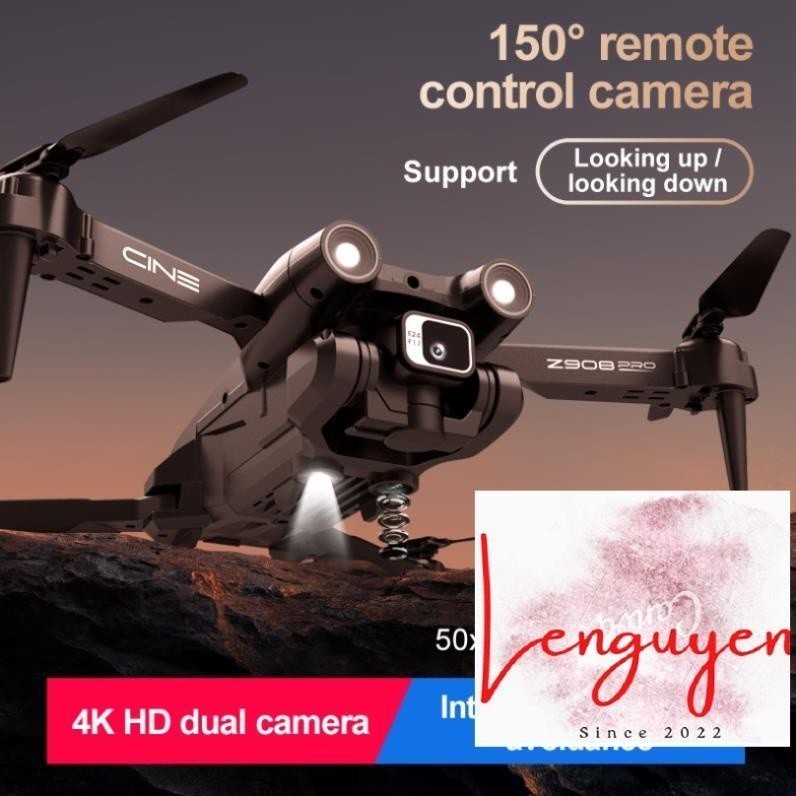 ⚡Flycam Z908 4K DRONE Quadcopter Flaycam Máy ảnh kép Luồng quang tránh chướng ngại vật Lấy nét tự độ