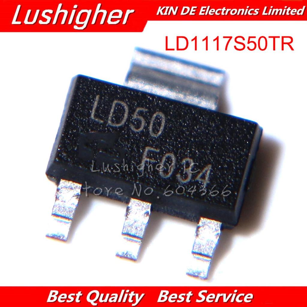20 CHIẾC LD1117S50TR SOT223 LD1117S50 SOT đánh dấu: LD50 SMD