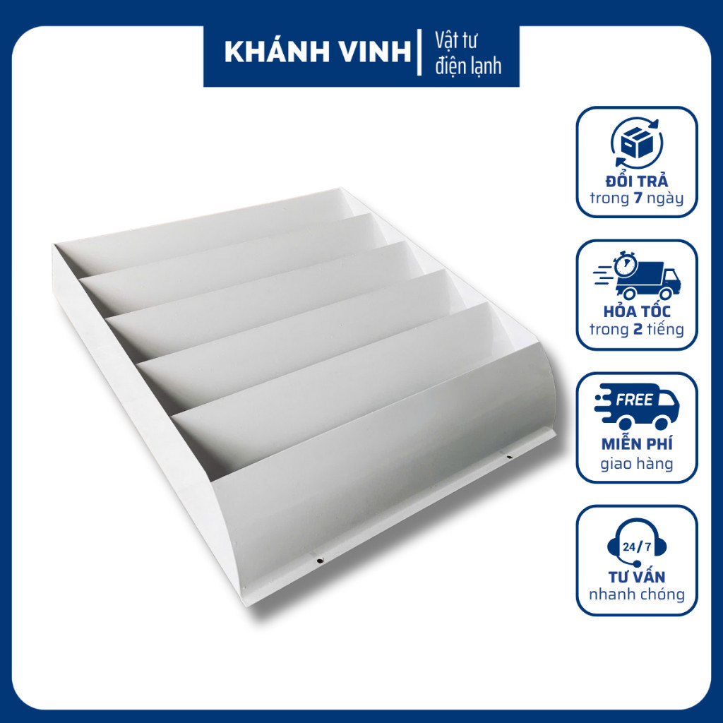 [NSX] Louver tản gió - Chuyển hướng gió cục nóng điều hoà thép sơn tĩnh điện, hàng dầy kèm vít