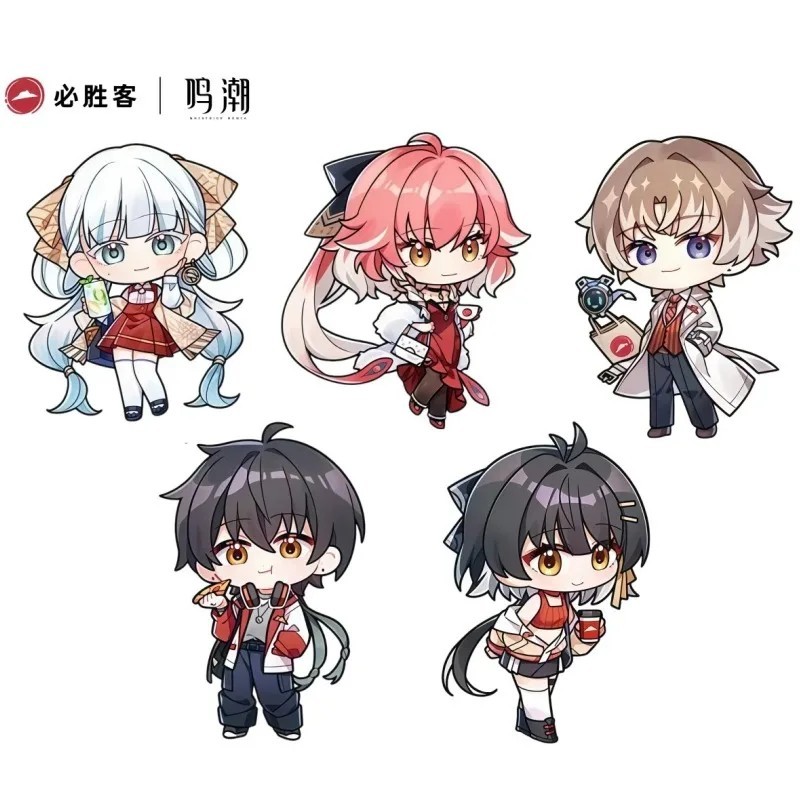 Standee Wuthering Waves x Pizza Hut chibi Jinhsi Changli Xiangli Yao Rover trang trí bàn học mô hình