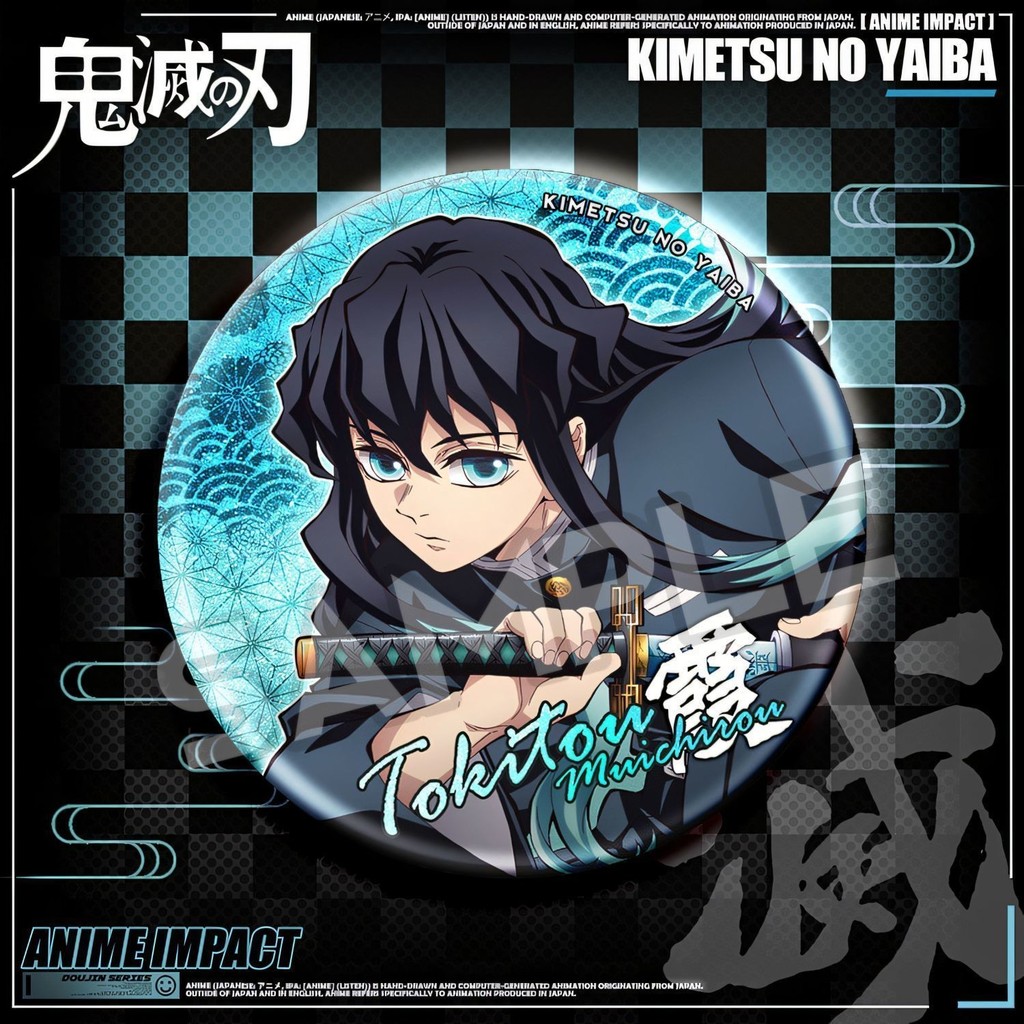 Anime Nhật Bản Tanjiro Tanjiro Luyện Ngục Kyojuro Bướm Ninja Tokito Muichiro Tomioka Giyuu AB329 #.