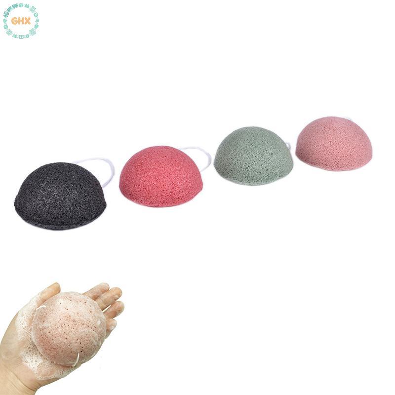 GHX Konjac Bọt Biển Tự Nhiên Konjac Puff Rửa Mặt Làm Sạch Bọt Biển Trang Điểm Konjac Sponge VN