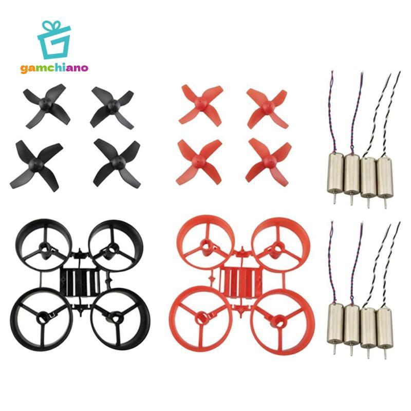 Gamchiano RC Quadcopter Khung Cánh Quạt CW CCW Bộ Động Cơ Cho H36 RC Drone Đen