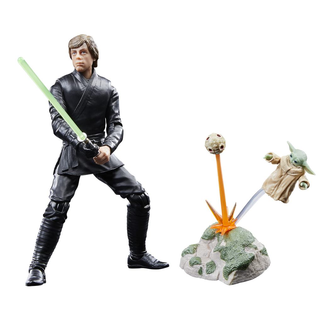 Hasbro STAR WARS Star Wars Black Series Luke Skywalker  Grogu Boba Fett nhân vật hành động size 6 in