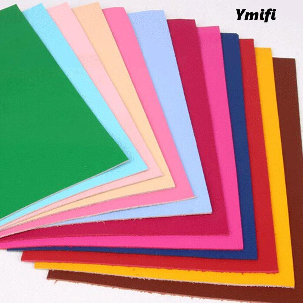 YMIFI Da Oxhide Thật, Da Bò Cứng 20 * 30CM DIY, Giày Làm Ví Vải Tấm Vải