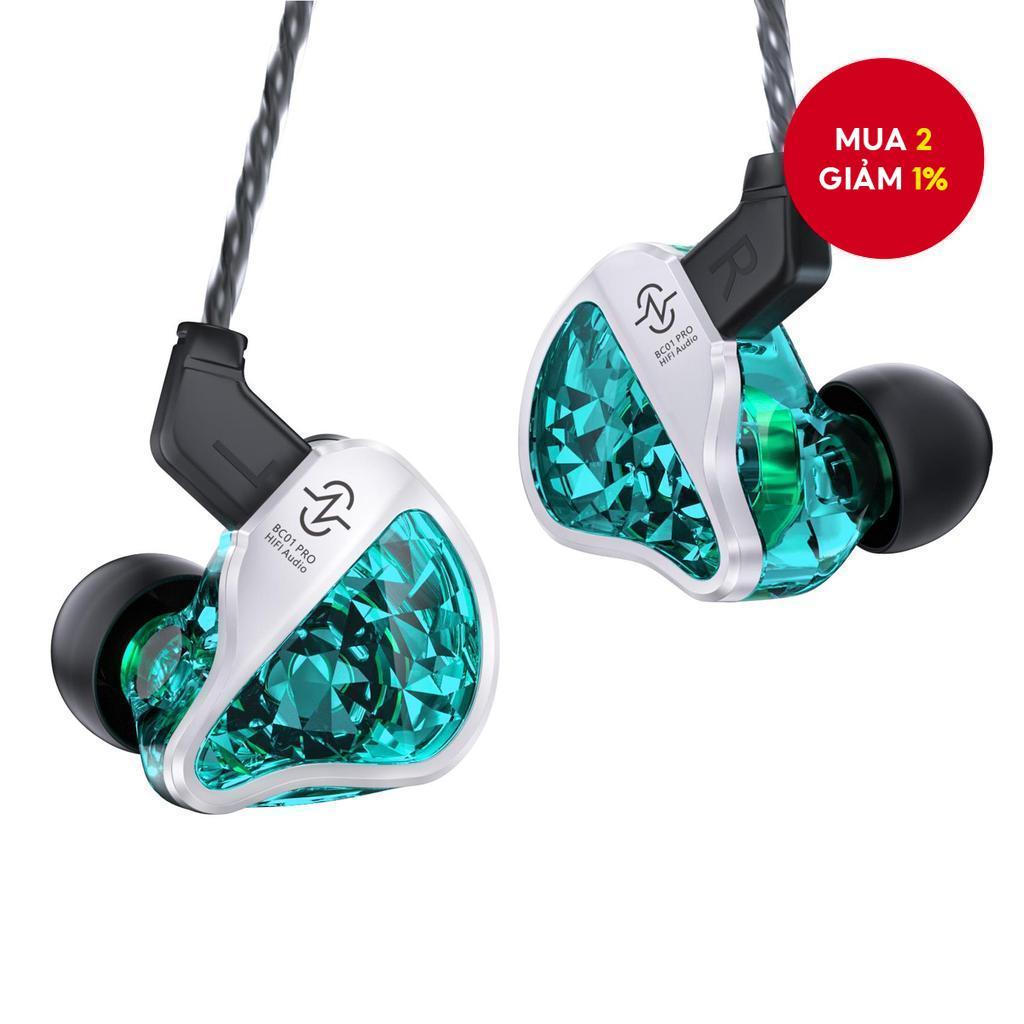 CXZ BC01 Pro In Ear Monitors 1BA 1DD Trình điều khiển lai dành cho ca sĩ chơi game Tai nghe LEM âm t