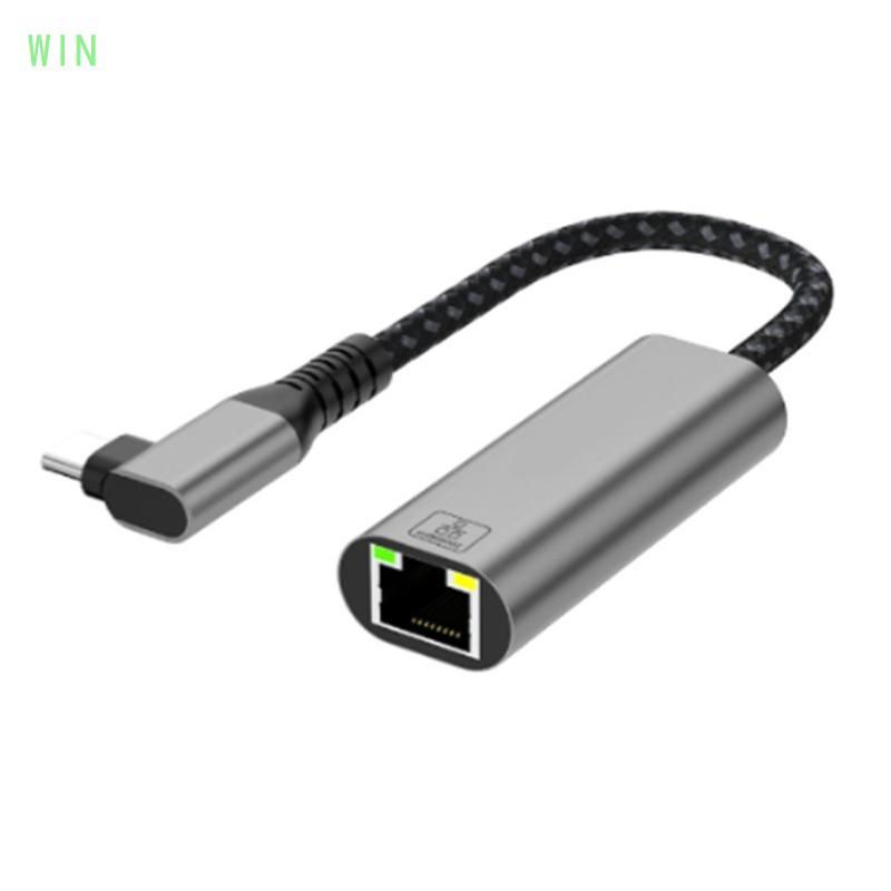 USB C to Ethernet Adapter Gigabit RJ45 to Type C Ethernet LAN Networking Adapter