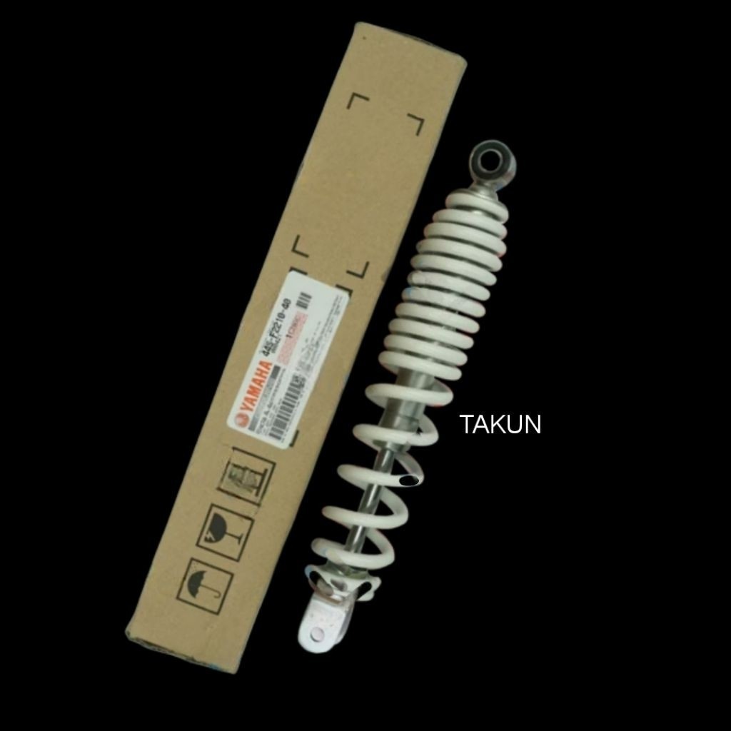 Phuộc nhún, giảm xóc sau xe LUVIAS xăng cơ.LUVIAS fi... Trắng zin Yamaha