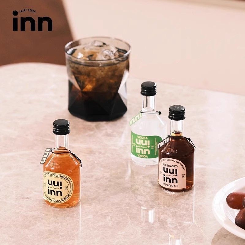 Iuuinn iuuinn Vodka 50ml Whisky Brandy Lưu Niệm 40 Độ Rượu Mini Tiện Lợi Store Bartending ZJ26.1.1