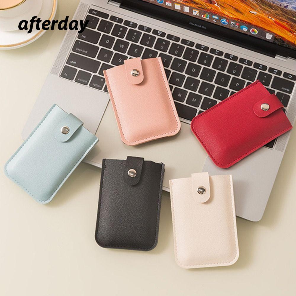 Hộp đựng thẻ ID AFTERDAY568, Ví đựng thẻ Mini bằng da PU che khuyết điểm nhiều lớp, Túi đựng thẻ 5 l