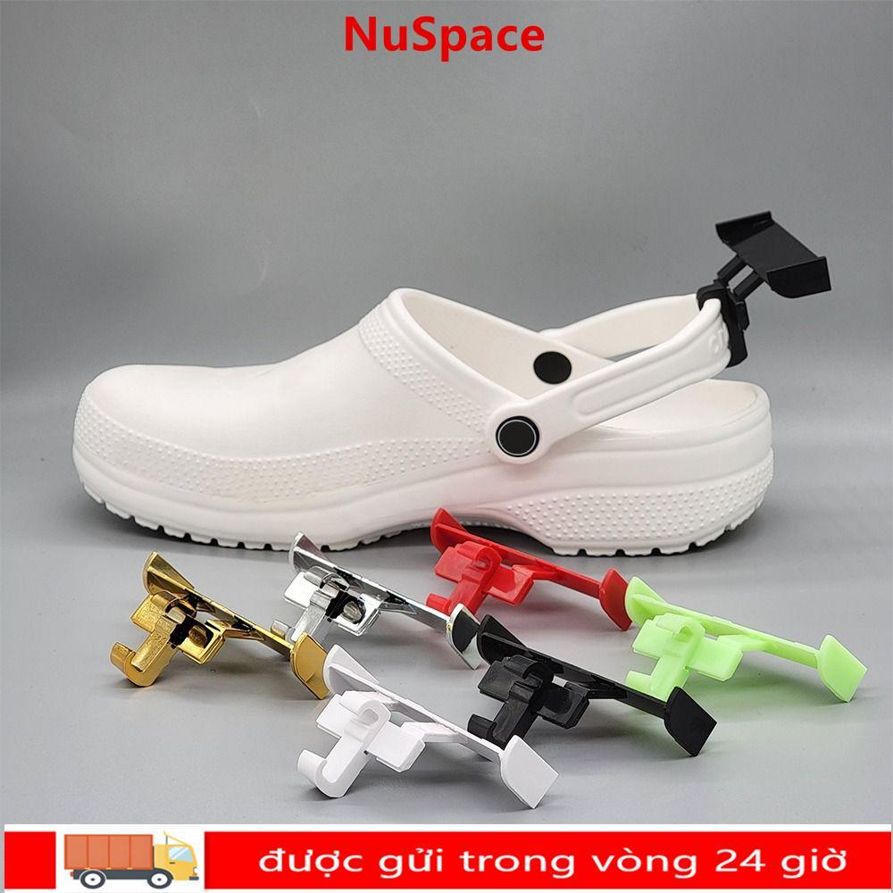 NUSSPACE 2 Chiếc Giày Khóa Kẹp DIY Tắc Sandal Croc Charm Buckle