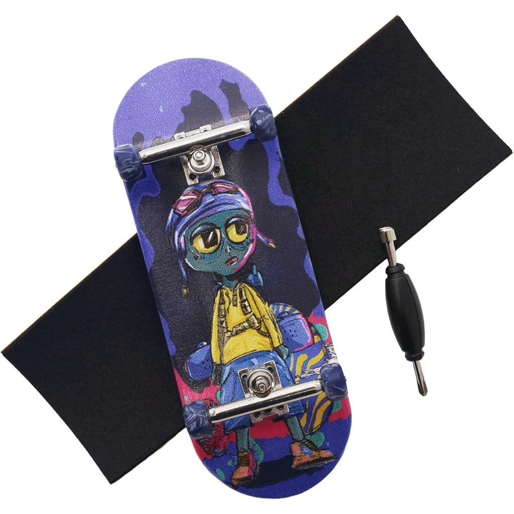 Pro Fingerboard 34mm Ván Gỗ Chuyên Nghiệp Ngón Tay Ván Trượt Xe Tải Bánh Xe Xoay CNC (Người Ngoài Hà