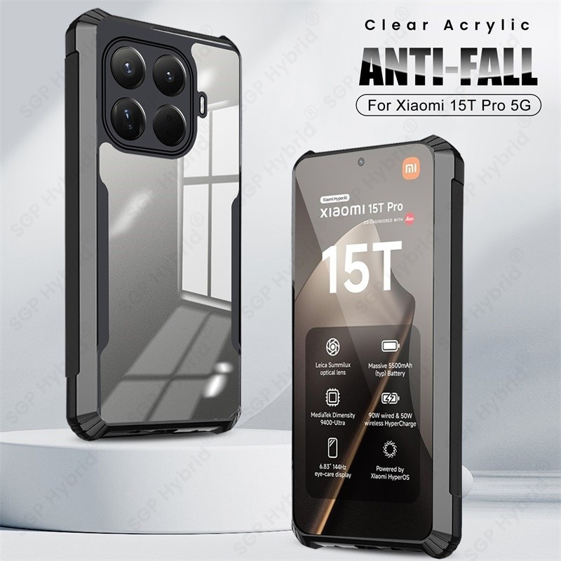 CM Dành Cho Xiaomi 15T Pro 5G Ốp Lưng Điện Thoại Acrylic Trong Suốt Trên Xiaomi15T Xiomi Mi15T Mi 15