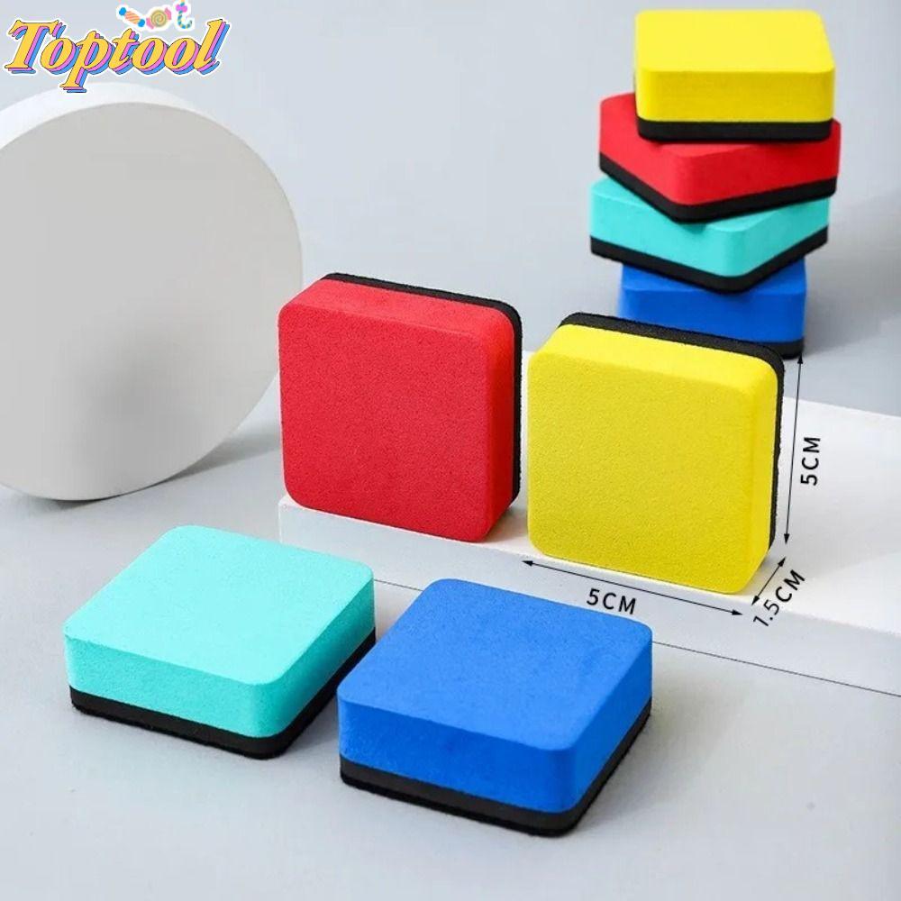 TOPTOOL Whiteboard Eraser, Vuông Nhiều Màu Bảng Trắng Khô Tẩy, Hoạt Hình Phấn Bảng Đen Lau Trường Vă