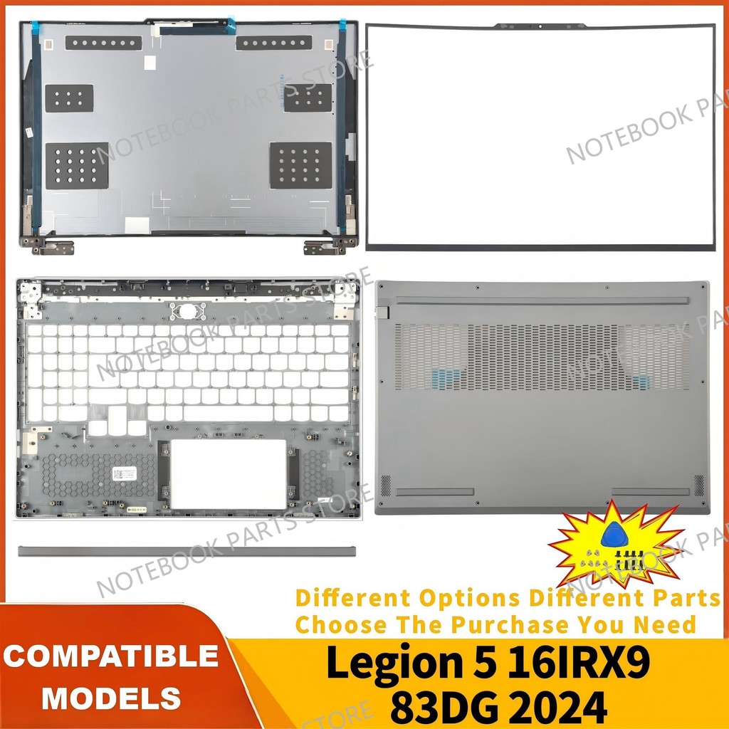 Dành Cho Lenovo Legion 5 16IRX9 83DG 2024 Y7000P Ốp điện thoại 5CB1M72405 Viền Palmrest 5CB1M72407 Đ