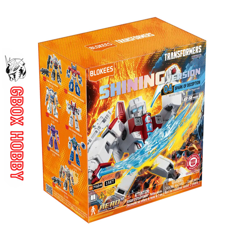 Mô hình Blokees Transformers Shining Version 04 Spark of Deception Luminous Eyes & Chest Transform E