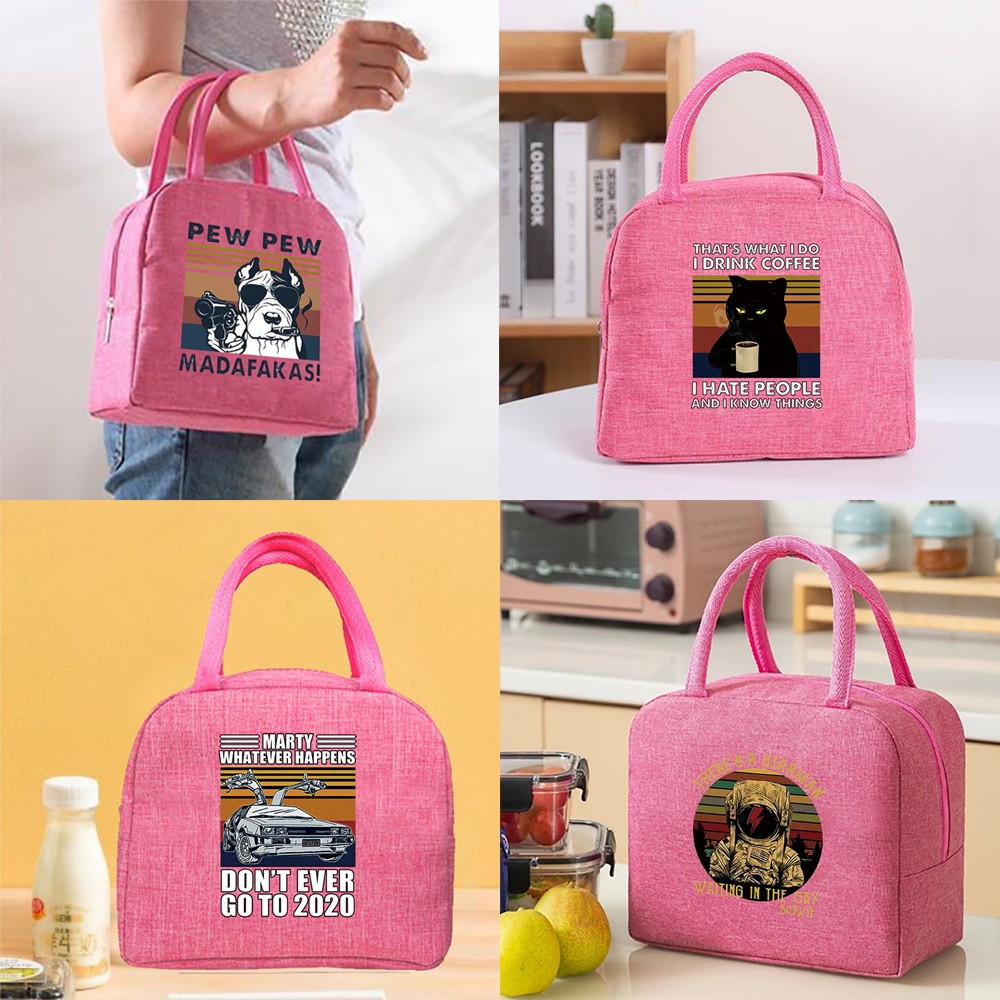 Insulated lunch bag Leak-proof handbag lunch bag Outdoor picnic Student portable lunch bag In stock 