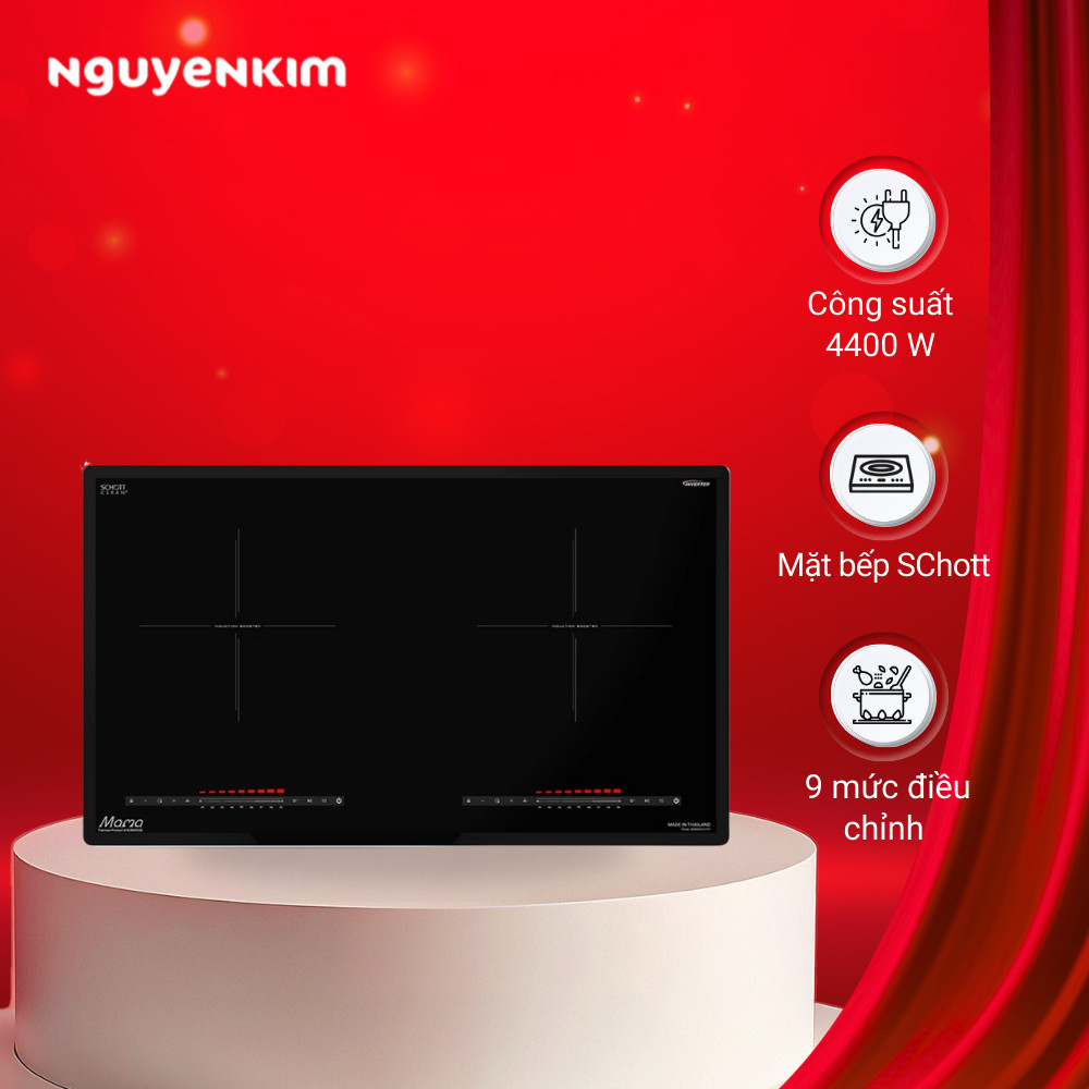 [Mới 2025] Bếp điện từ đôi Sunhouse Mama MMB82102-TMT