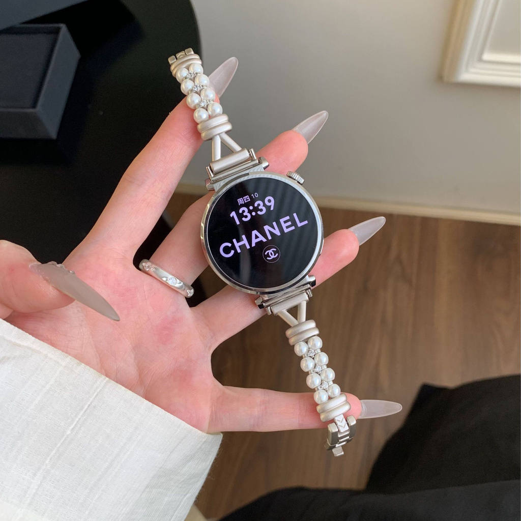 Thích hợp cho Huawei GT6 Light Luxury Sense Chanel Pearl watch5watch4GT4GT5profit4