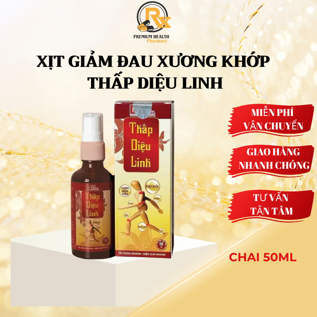 Xịt xoa bóp xương khớp THẤP DIỆU LINH- Giảm đau nhức xương khớp, căng cơ, tê bì chân tay mỏi vai gáy