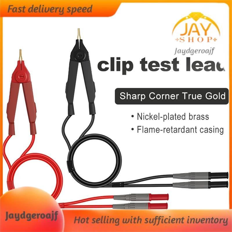 [Jaydgeroajf] Dành cho -DQ01 / -DQ02 Đầu dò thử nghiệm Kelvin Chì Chất liệu PVC Kiểm tra dây kẹp Kel