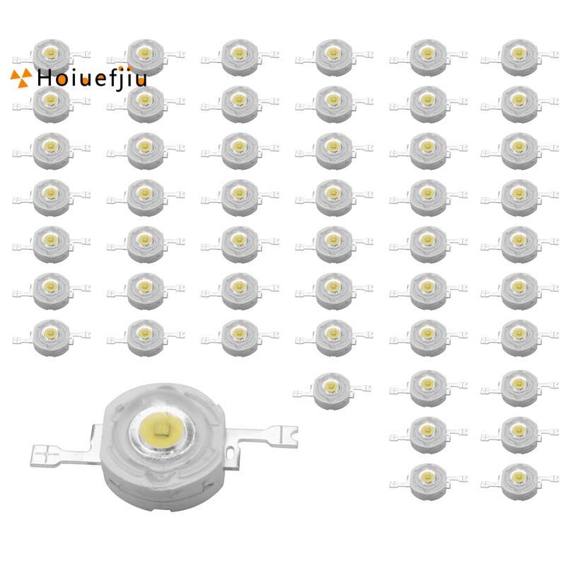50 Chiếc 1W Diode Công Suất Cao Trắng Mát Hạt Led 1 Watt Chip Đèn 3V-3.4V