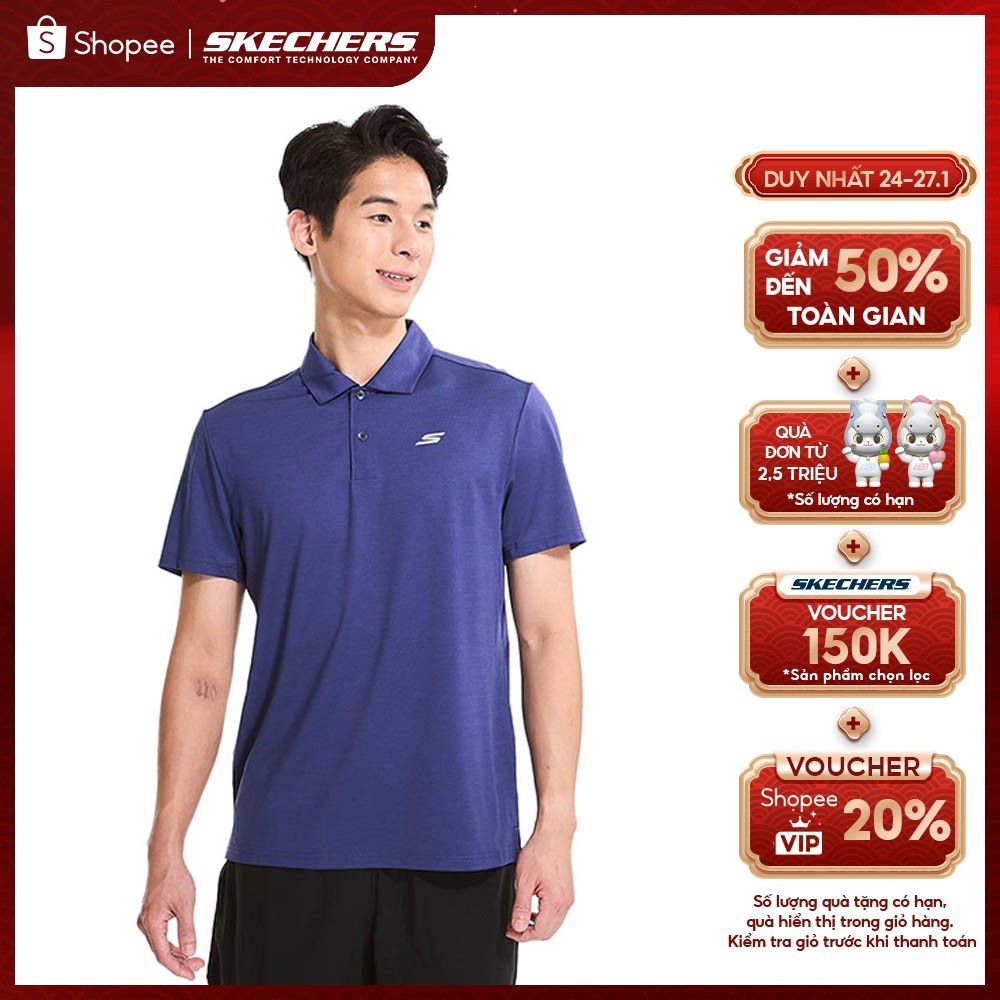 Short Sleeve Polo Nam Skechers Performance Dynamic Walking Collection Short Sleeve Polo - SP125M044-