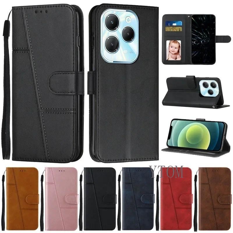 Dành Cho Infinix Hot 40 Pro Ốp Lưng Ví Lật Sách Dành Cho Infinix Hot 40 Hot40 Pro 40i Da Bảo Vệ Điện