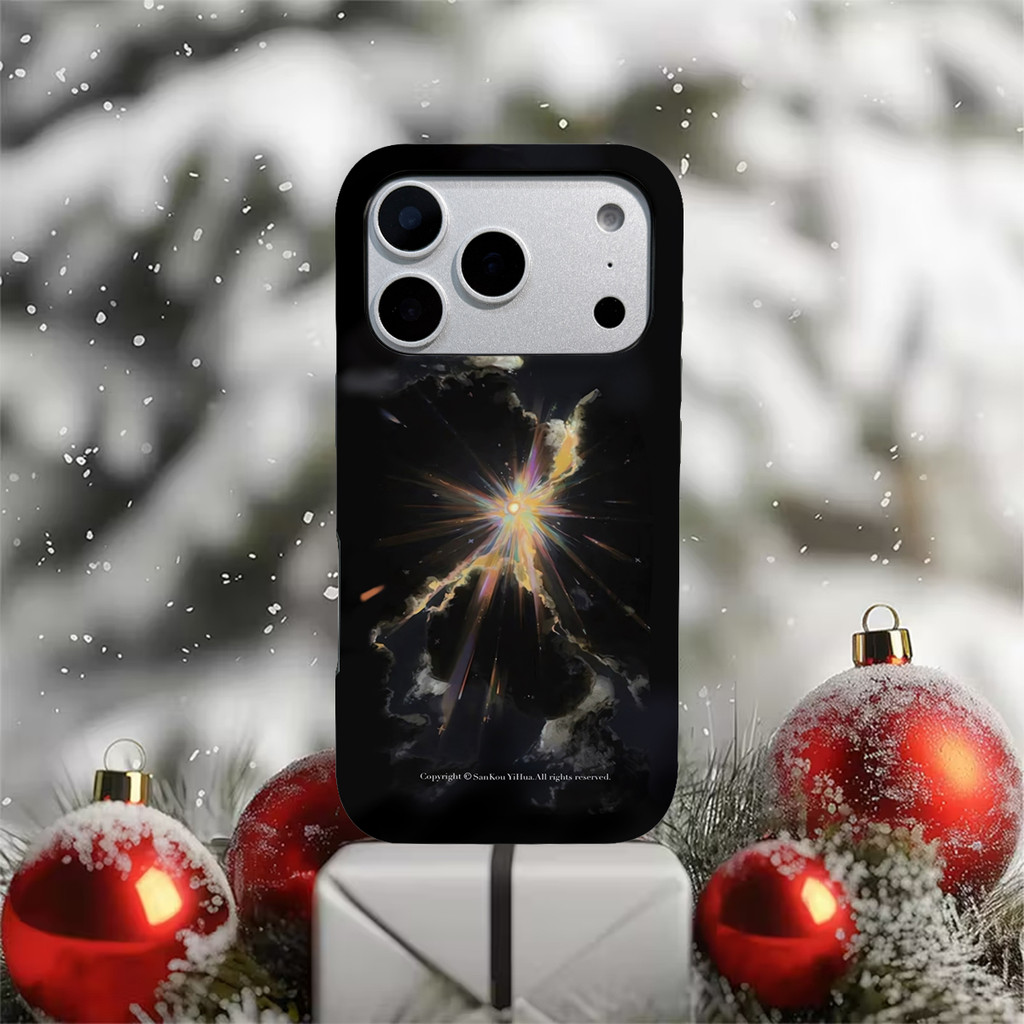 Tranh bầu trời đầy sao Cổ điển 2 trong 1 nối trên và dưới mờ cho iPhone17 Pro Max iPhone16 Pro Max i