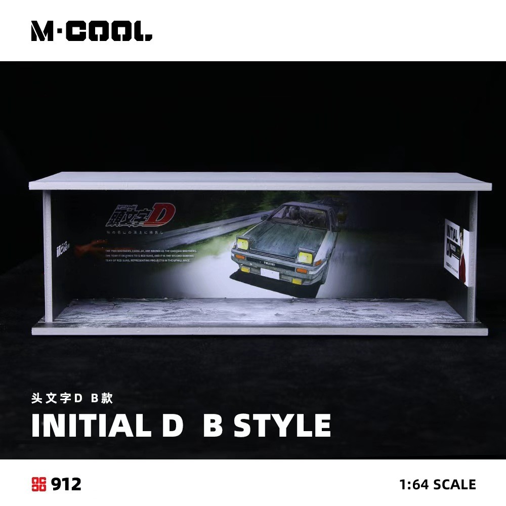 [ORDER] Mô hình diorama M-COOL 1:64 D-Initial D B-style model kit scene-with lights MC914912