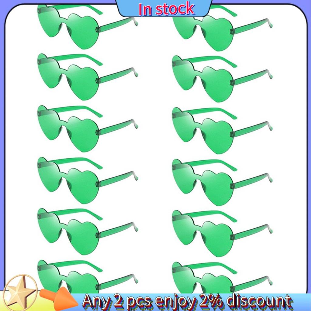 Kính Râm Hình Trái Tim Luna Lovegood - Phù Hợp Dự Tiệc Cưới Và Sinh Nhật - 12 Pc