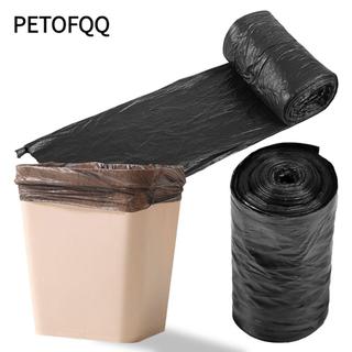 Petofqq 1 Cuộn 13 Túi / Cuộn Túi Đựng Rác, Túi Rác Dùng Một Lần 40x50cm, Thùng Rác Gia Đình Có Thể Thùng Đựng Điểm Túi Nhựa Đen Nhà Bếp Phòng Tắm